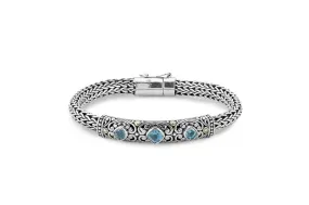 Trilang Bracelet- Blue Topaz