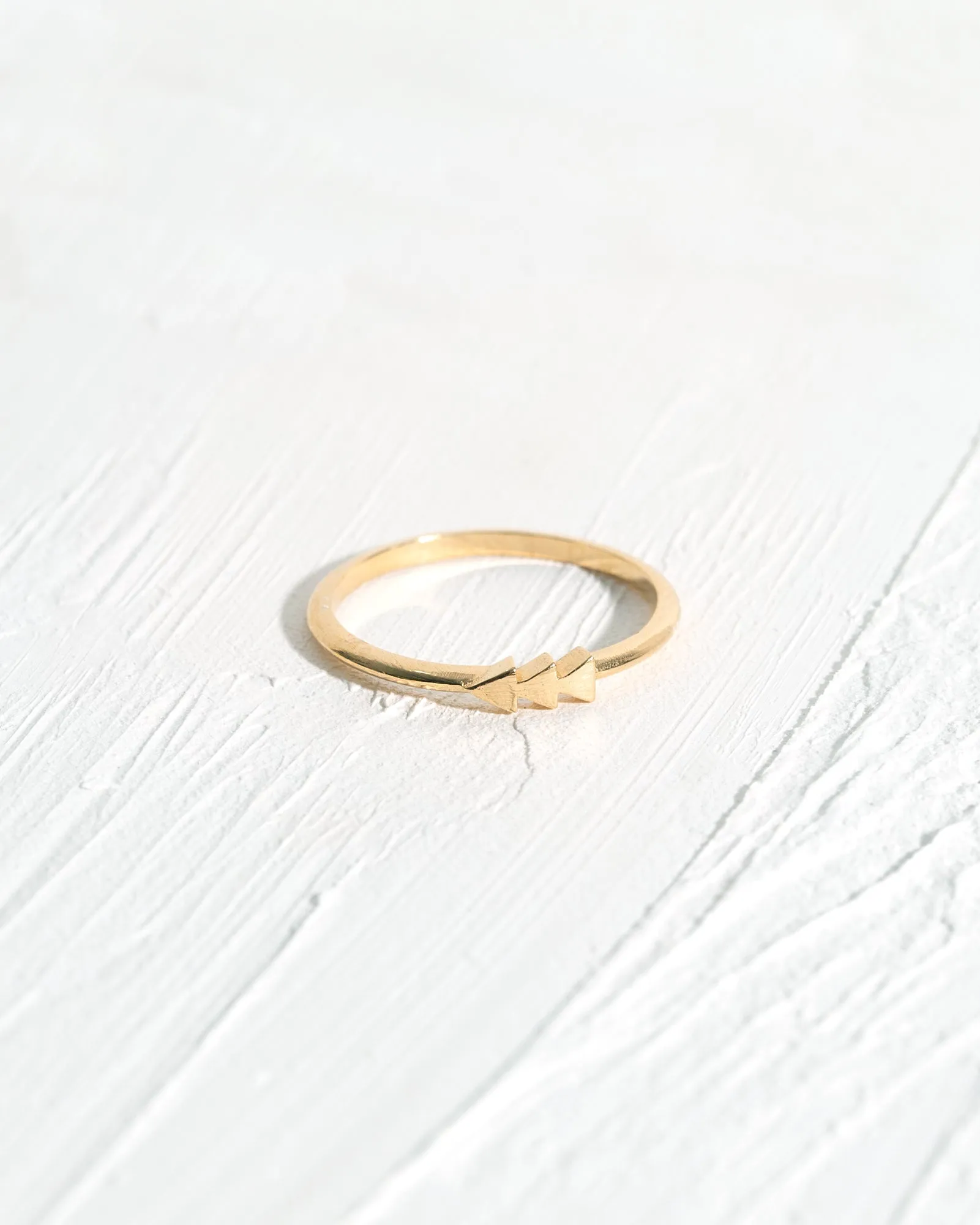 Triple Arrow Stacking Ring