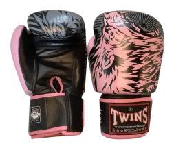 Twins Special Fancy BOXING GLOVES FBGVL3-50 PINK/BLACK