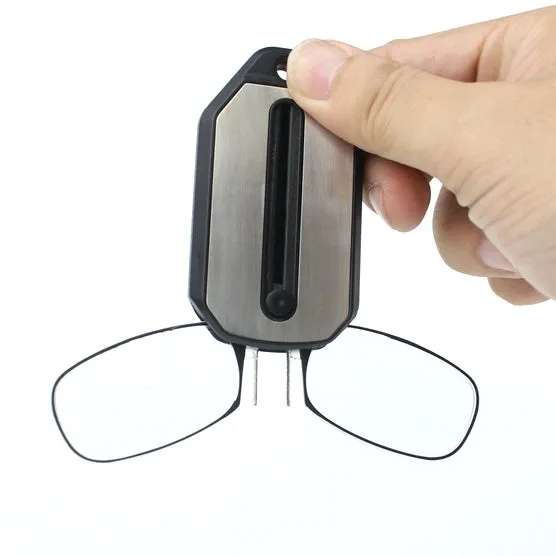 Ultra Thin High-definition Nose Resting Pocket Presbyopic Hypermetropic Reading Glasses,  2.50D (Black)