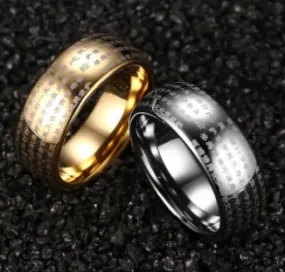 Unique Men Women Dome Rings Chinese Wedding Tungsten Carbide Ideal Gift