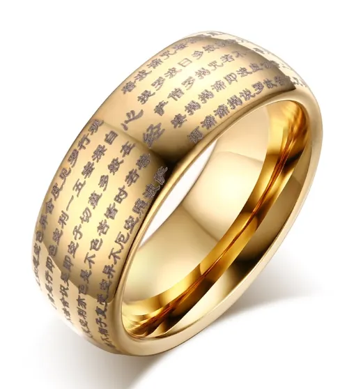 Unique Men Women Dome Rings Chinese Wedding Tungsten Carbide Ideal Gift