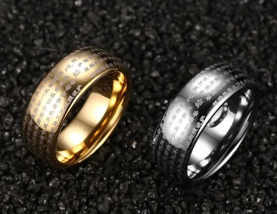 Unique Men Women Dome Rings Chinese Wedding Tungsten Carbide Ideal Gift