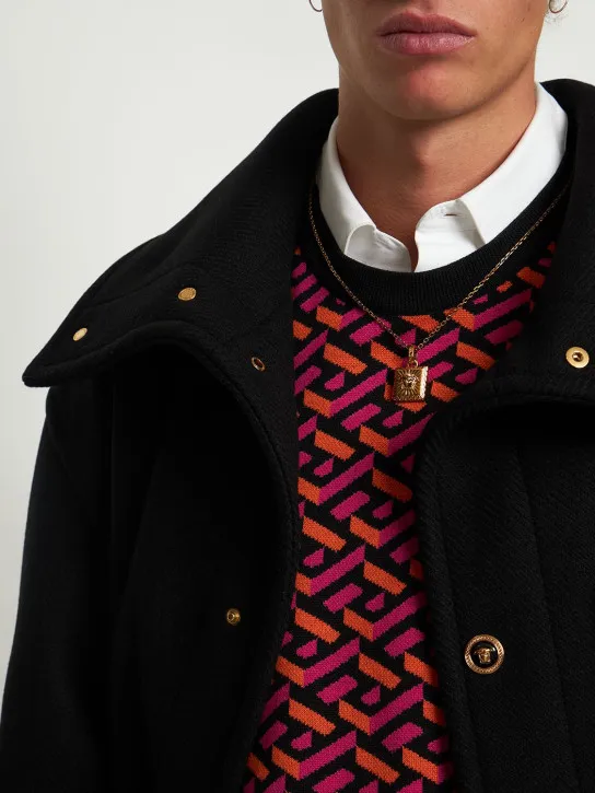 Versace   Medusa squared charm necklace 