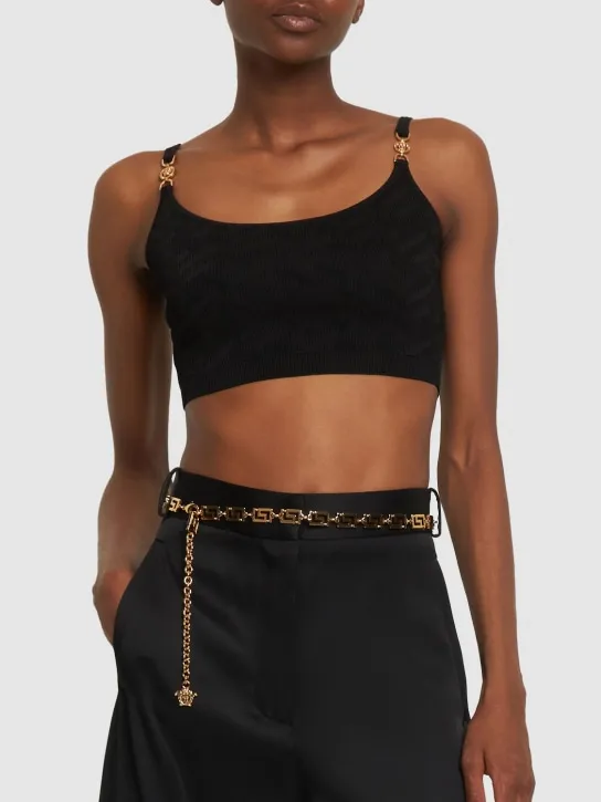 Versace   Metal chain belt 