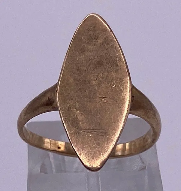Vintage 14k Yellow Gold Signet Ring Sz 5.5