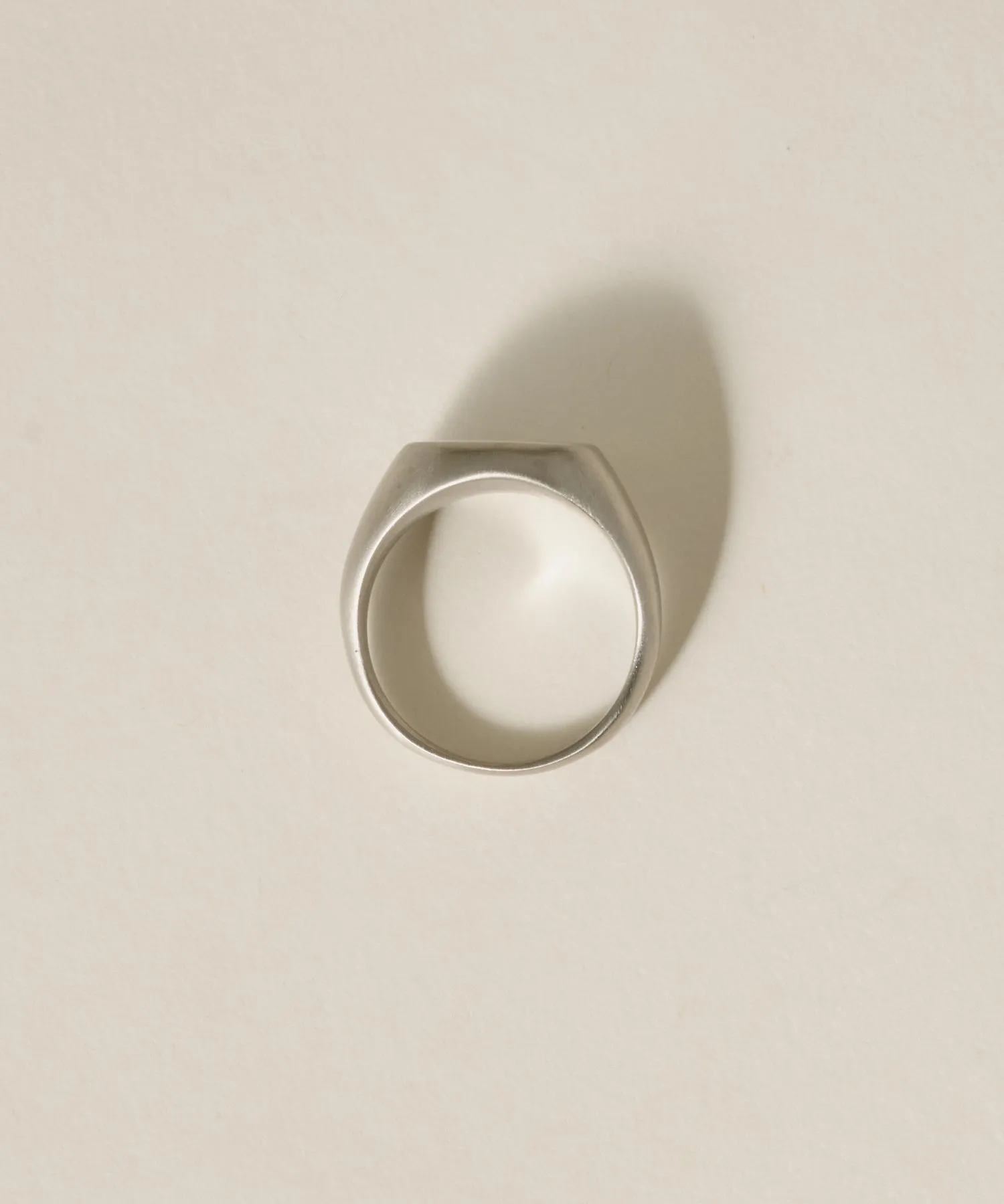 Vintage Circle Signet Ring［Stainless］
