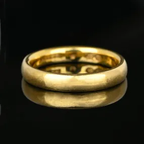 Vintage Thick Eternity 18K Gold Wedding Ring Band