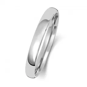 Wedding Band Platinum Slight Court 2.5mm-1.15 Wedding  Ring WP112M