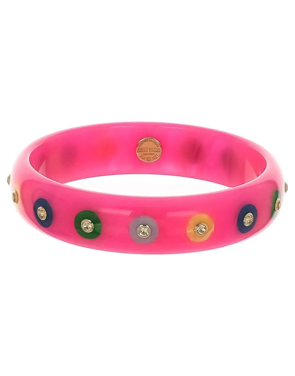 White Topaz Pink & Multi Color Bakelite