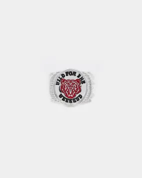 Wild For The Weekend Baller Bear Coin Signet Ring (Medium) Silver