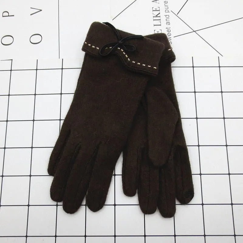 Wool Touch Screen Gloves - Soft Cashmere & Wool Blend - Touchscreen Compatible