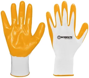 Worksite Nitrile Gloves, yellow Perfect for painters, plumbers, janitors, mechanics, industrial and household use.-WT9507